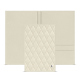 Vehicle registration document case - Blanc - Couture ( Nappa - White ) 