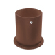 Leather pen pot - round - Marron Veggie ( Pantone #95614d ) 