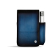 Leather cigarette case with lighter pocket - Bleu Patine