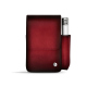 Leather cigarette case with lighter pocket - Rouge Patine