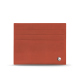 Porte-cartes en cuir - Anti-RFID / NFC - Orange Veggie ( Pantone #cb6015 ) 