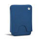 Leather case for business cards - 20 cards - Bleu Veggie ( Pantone #3f5864 ) 