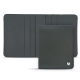 Leather case for business cards - 6 cards - Gris Veggie ( Pantone #5e514d ) 
