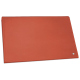 Leather desk mat with flap - Orange Veggie ( Pantone #cb6015 ) 