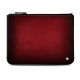 Pochette à fermeture zip - Rouge Patine