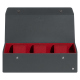Watch box - 3 watches - Gris Veggie ( Pantone #5e514d ) 