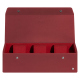 Caja de reloj - 3 relojes - Rouge Veggie ( Pantone #862633 ) 