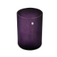 Leather pen pot - round - Violet Patine
