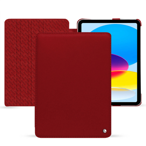 Funda de piel de lujo con solapa para iPad de AppleRouge ( Nappa - Pantone #d50032 ) 
