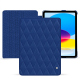 レザーケース Apple iPad - Bleu océan - Couture ( Nappa - Pantone #15458a) 