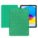 Custodia in pelle Apple iPad - Menthe vintage - Couture ( Pantone #37b375 ) 