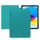 Housse cuir Apple iPad - Bleu fluo 