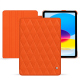 レザーケース Apple iPad - Orange fluo - Couture ( Pantone #ff5406 ) 
