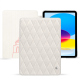 Apple iPad leather case - Blanc escumo - Couture ( Pantone #D6D6D1 )
