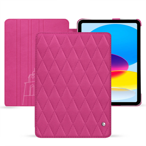 Custodia di lusso in pelle con patta per Apple iPadRose BB - Couture ( Pantone #DB599F )