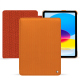 Lederschutzhülle Apple iPad - Abaca arancio ( Pantone #d77540 )