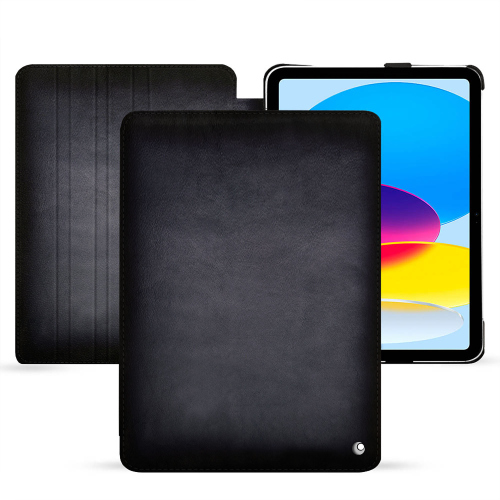 Luxury Leather Case with Flap for Apple iPadGris Patine