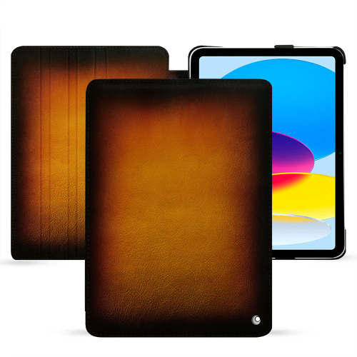Housse Luxe Rabat en cuir pour Apple iPadFauve Patine