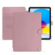 Housse cuir Apple iPad - Rose ( Nappa - Pantone #efbae1 ) 