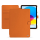 Housse cuir Apple iPad - Orange ( Nappa - Pantone #ff9351 ) 