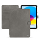 Apple iPad leather case - Acier vintage ( Pantone #d85827b ) 