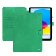 Apple iPad leather case - Menthe vintage ( Pantone #37b375 ) 