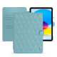 Custodia in pelle Apple iPad - Bleu ciel - Couture ( Nappa - Pantone #abcae9 ) 