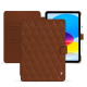 レザーケース Apple iPad - Marron - Couture ( Nappa - Pantone #8B4720 ) 