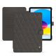 Lederschutzhülle Apple iPad - Anthracite - Couture ( Pantone #41403c ) 