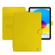 Apple iPad leather case - Jaune fluo ( Pantone #c9ff57 ) 