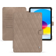 Housse cuir Apple iPad - Taupe vintage - Couture ( Pantone #591d16 ) 