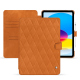 Housse cuir Apple iPad - Mandarine vintage - Couture ( Pantone #d47231 ) 
