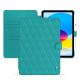 Capa em pele Apple iPad - Bleu fluo - Couture