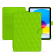 Funda de piel Apple iPad - Vert fluo - Couture ( Pantone #00ab5f ) 