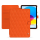 Custodia in pelle Apple iPad - Orange fluo - Couture ( Pantone #ff5406 ) 