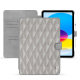 Custodia in pelle Apple iPad - Platinium - Couture ( Pantone 877C ) 