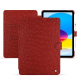 Housse cuir Apple iPad - Autruche ciliegia ( Pantone #a4343a ) 