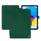 Apple iPad leather case - Crocodile pino ( Pantone #173F35 ) 