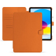 Lederschutzhülle Apple iPad - Orange PU ( Pantone #ff9351 )