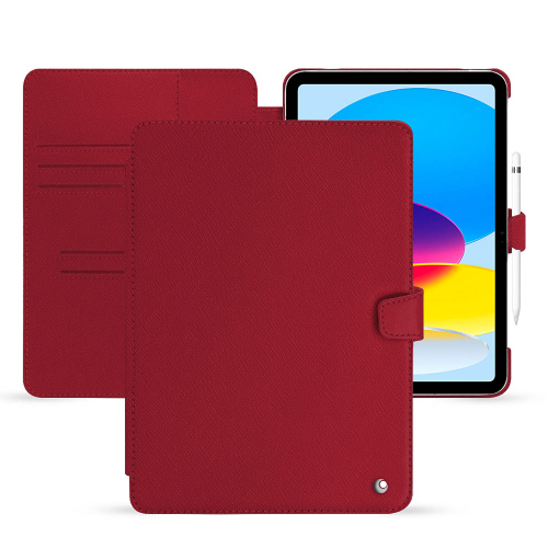 Housse Premium Cuir Apple iPadRouge passion ( Pantone #a6192e ) 