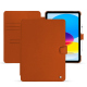 Housse cuir Apple iPad - Orange vibrant ( Pantone #e36b39 ) 