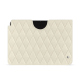 Custodia in pelle Apple iPad - Blanc - Couture ( Nappa - White ) 