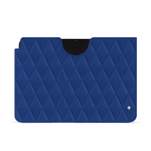 Housse Cuir Luxe Apple iPadBleu océan - Couture ( Nappa - Pantone #15458a) 