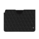 Funda de piel Apple iPad - Ebène - Couture ( Noir / Black ) 