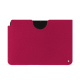 Pochette cuir Apple iPad - Rose fluo ( Pantone #ff16b4 ) 