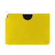Pochette cuir Apple iPad - Jaune fluo ( Pantone #c9ff57 ) 
