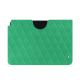 Funda de piel Apple iPad - Menthe vintage - Couture ( Pantone #37b375 ) 