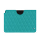 Capa em pele Apple iPad - Bleu fluo - Couture