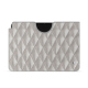 Custodia in pelle Apple iPad - Platinium - Couture ( Pantone 877C ) 