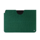 Apple iPad leather pouch - Crocodile pino ( Pantone #173F35 ) 